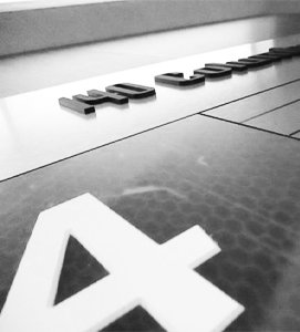 AODA signage in greyscale